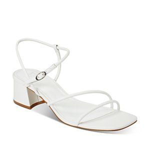 Marc Fisher LTD Womens Jiny Leather Ankle Strap Dress Sandals